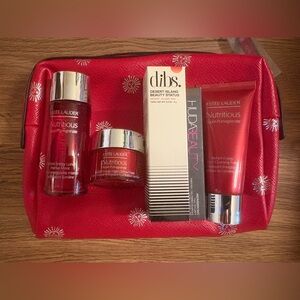 Estee Lauder Nutritious Skincare Collection with Red Bag